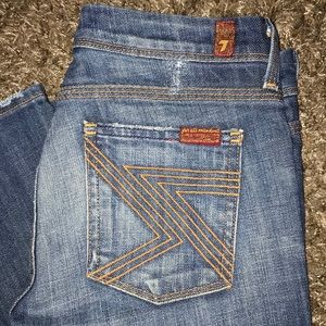 7 for all mankind jeans size 24 Inseam 31 inches